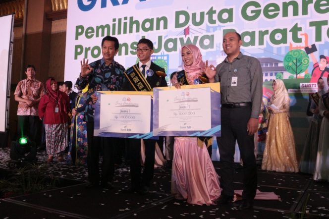 
					Duta Generasi Berencana (Genre) Kota Depok, Teliana Juwita berhasil meraih juara pertama Duta  Provinsi Jawa Barat (Jabar).