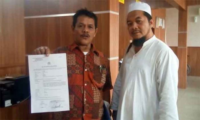 
					Djunaedi resmi dilaporkan warga Jakasampurna, Taswin di Polres Kota Bekasi 