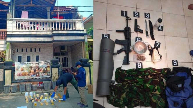 
					sejumlah barang dari Jamaah Ansharut Daulah (JAD) yang diduga akan menyerang pihak kepolisian.