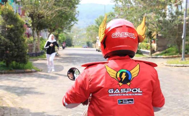 
					 Gaspol Indonesia dibentuk di Kota Depok dan memiliki kepanjangan yaitu Gerakan Anti Susah Pengemudi Online.