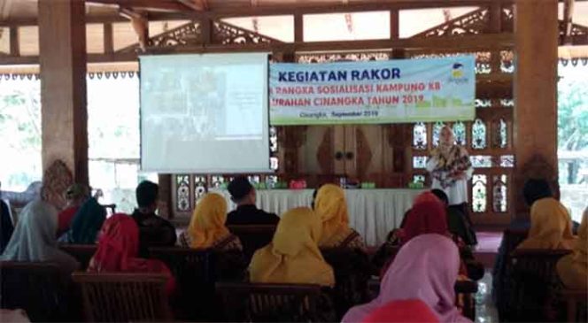 
					Fatmaniar, narasumber dari PLKB Kecamatan Sawangan memberikan materi terkait Kampung KB.