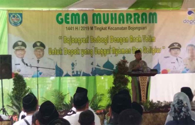 
					Wali Kota Depok Depok, Mohammad Idris di acara Gema Muharram 1441 Hijriah di Kecamatan Bojongsari. 