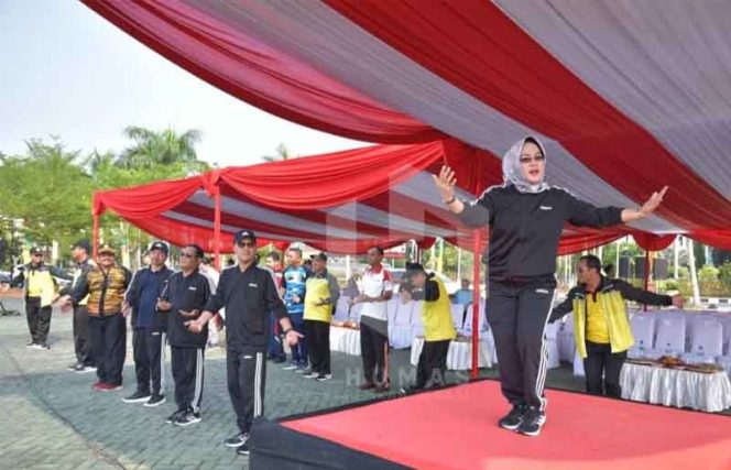 
					Hari Olahraga Nasional ke 36 tingkat Kabupaten Bekasi 2019 di Plaza Pemda Bekasi.