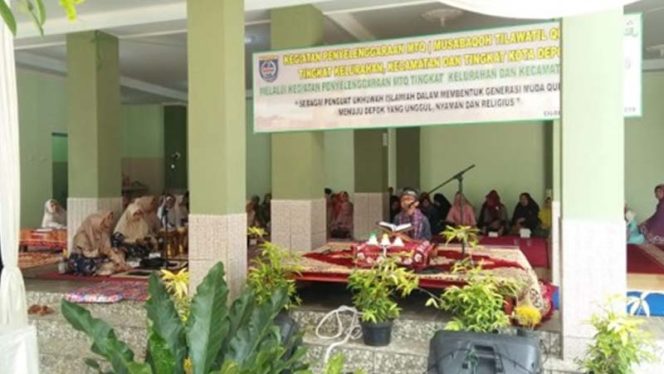 
					Suasana seleksi peserta MTQ di Kecamatan Cilodong. 