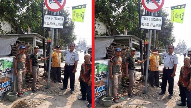 
					Rambu Larangan Lintas Armada Tonase Berat Dipasang