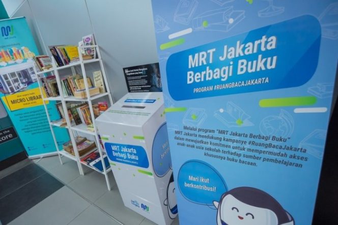 
					Stasiun MRT Jakarta kini dilengkapi ruang baca. (Foto: Istimewa)