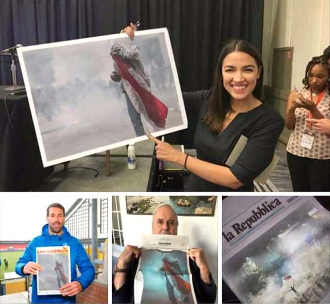 
					Viral!! Foto Lukisan Pelajar STM Bawa Bendera Indonesia Kini Mendunia