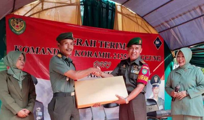 
					Pisah Sambut Danramil Nanggung, Kapt Arm Khudori, di Gantikan Kapt CAJ Suwignyo.