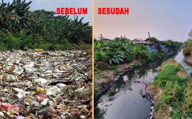 
					Kali Jambe yang dipenuhi sampah telah dibersihkan dengan mengerahkan sebanyak 30 truk sampah untuk mengangkut tumpukan sampah sejak Senin (04/11).