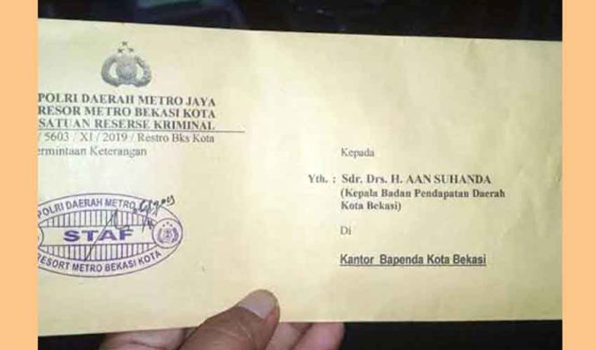 
					Terkait Surat Tugas Parkir, Kepala Bapenda Dipanggil Polisi