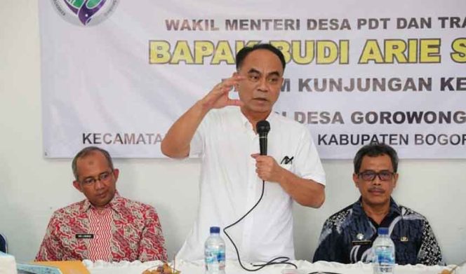 
					Wakil Menteri Desa, Pembangunan Daerah tertinggal dan Transmigrasi (Wamendes PDTT), Budi Arie Setiadi