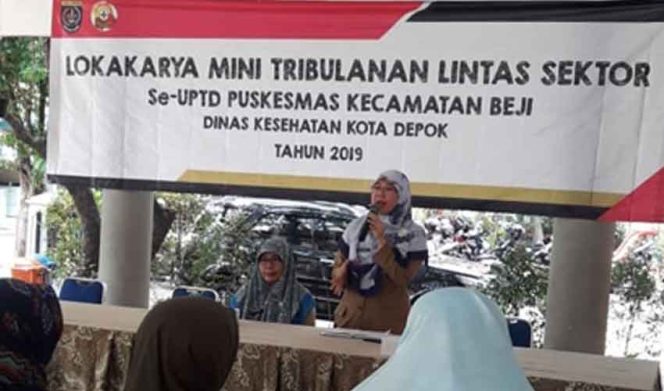 
					Suasana Lokmin tribulanan lintas sektoral di Kecamatan Beji.