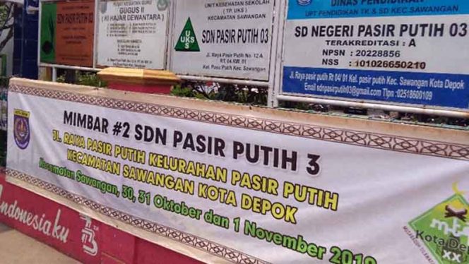 
					SDN Pasir Putih 03 salah satu di antara sejumlah sekolah yang digunakan untuk kegiatan MTQ XX, sehingga siswa diliburkan. 
