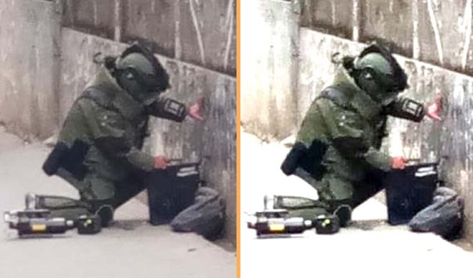 
					Tas misterius bewarna hitam yang tergeletak di samping gang tak jauh dari pom bensin di Jalan Raya Kartini, Depok.