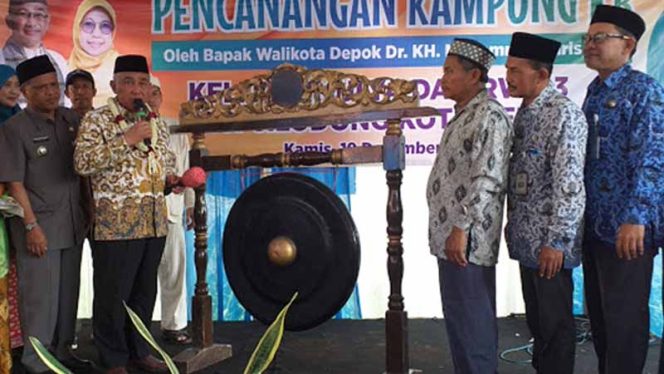 
					Walikota Depok Mohammad Idris saat Launching Kampung KB di wilayah RW 03, Kelurahan Kalimulya, Kecamatan Cilodong, Kota Depok.