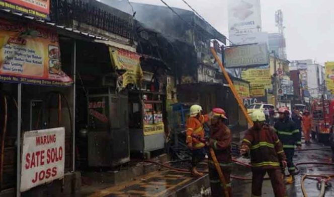 
					5 Kios di Jalan Margonda Hangus Terbakar. (Foto : Istimewa)