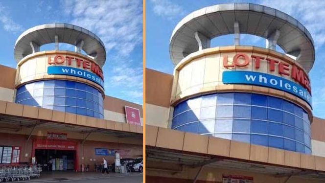 
					Pasar modern Lotte Grosir yang berlokasi di Jalan Lingkaran Stadion Pakansari Cibinong, Kabupaten Bogor.