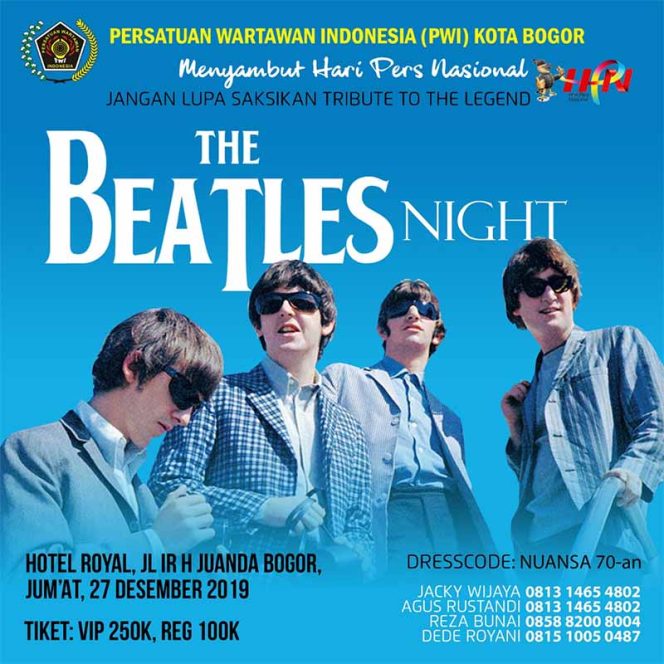 
					Sambut HPN, PWI Kota Bogor Gelar Konser The Beatles