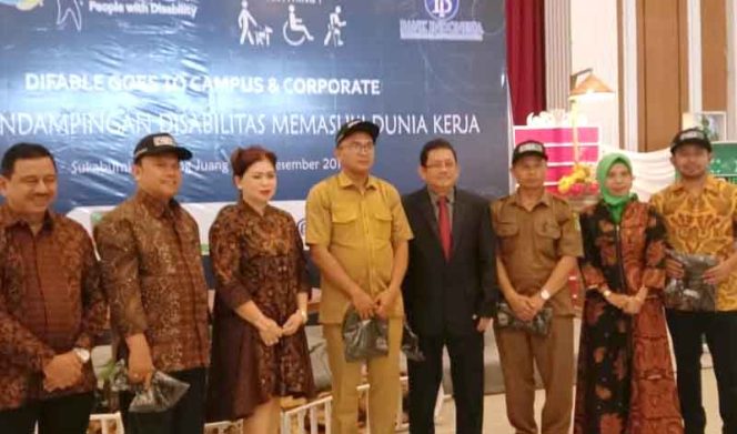 
					Peringati Hari Disabilitas Intenasional 2019 di Gedung Juang 45, Kota Sukabumi.