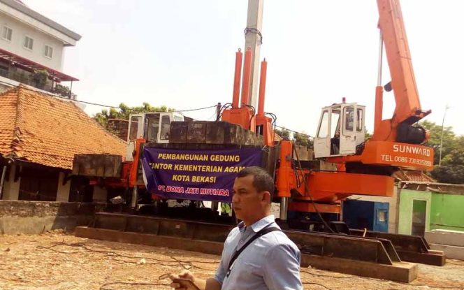 
					Proyek pembangunan kantor Kementerian Agama (Kemenag) Kota Bekasi.