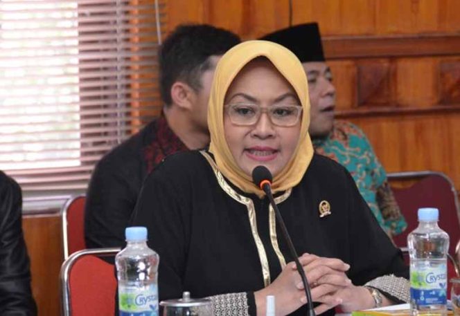 
					Anggota komisi IX DPR RI Dapil Kota Depok-Kota Bekasi, Fraksi Partai Golkar Dra. Hj. Wenny Haryanto, SH.