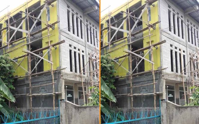 
					Bangunan tiga tingkat diduga tidak ada IMB