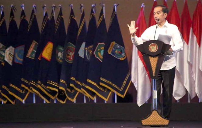 
					Rapat Koordinasi Nasional Penanggulangan Bencana (Rakornas PB) BNPB 2020 di Sentul International Convention Center, Jawa Barat, Selasa (04/02).