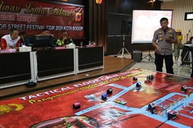 
					Suasana rakor membahas penyelenggaraan Bogor Street Festival CGM 2020.