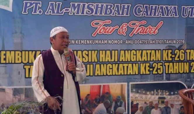 
					Pimpinan KBIH An-Najmiyah dan PT Al Mishbah Cahaya Utama, H. Misbahuddin A. Wahid. 