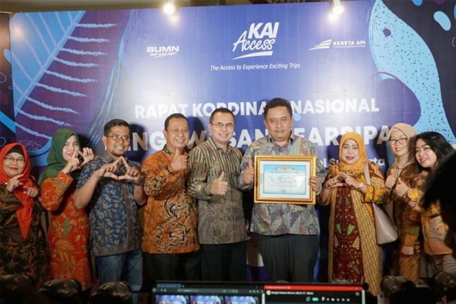 
					Acara Rapat Kordinasi Nasional Pengawasan Kearsipan Tahun 2020 bertempat di Hotel Sunan, Surakarta, Jawa Tengah, Rabu (26/2).