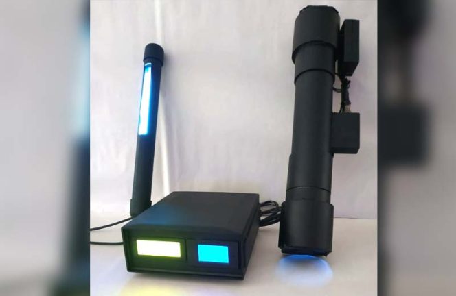 
					Inilah prototipe alat untuk membunuh sumber penyakit berupa virus dan bakteri dengan sinar ultraviolet (UV) yang dikembangkan peneliti Universitas Indonesia. (FOTO : Istimewa)