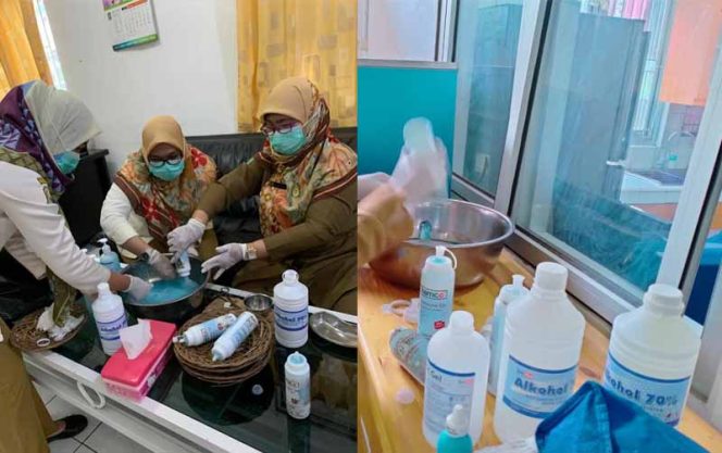 
					Puskesmas Kranji Buat Hand Sanitizer