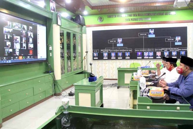 
					Acara dalam silaturahmi media menyambut Bulan Suci Ramadhan melalui online.