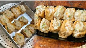 Resep tahu isi ayam.