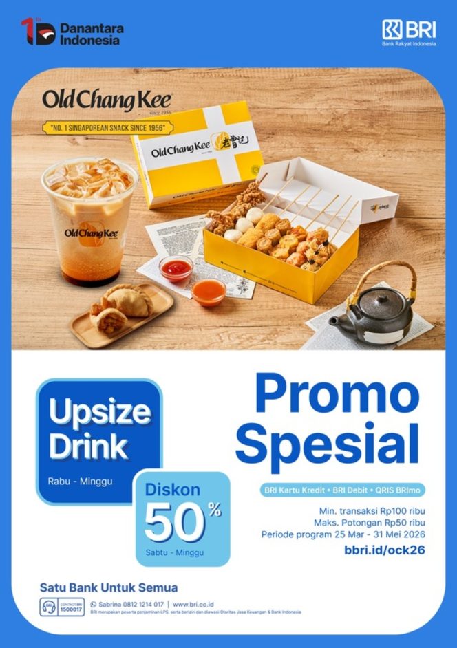 
					BRI BO Radio Dalam Tebar Promo Diskon 50 Persen di Old Chang Kee