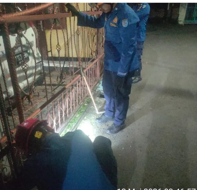 
					Damkar Depok Evakuasi Ular Sanca 3 Meter di Rumah Warga Sukmajaya
